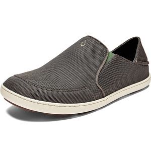 OluKai Nohea Mesh Men Size 8 M Brown Casual Shoes Round Toe Low Top Slip On